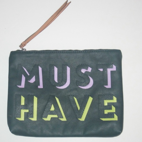 Banana Republic Must Have Leather Like Clutch Bag - Picture 1 of 2